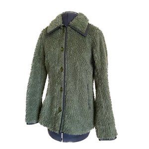 Patagonia Alder Creek Sherpa Fleece Jacket Warm Fuzzy Small color Spanish Moss